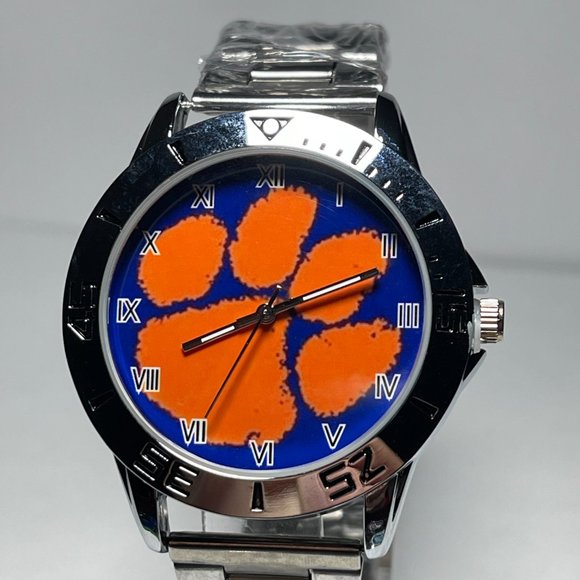 Clemson Tigers NCAA Stainless Steel Men's Watch NEW!! - Picture 2 of 9